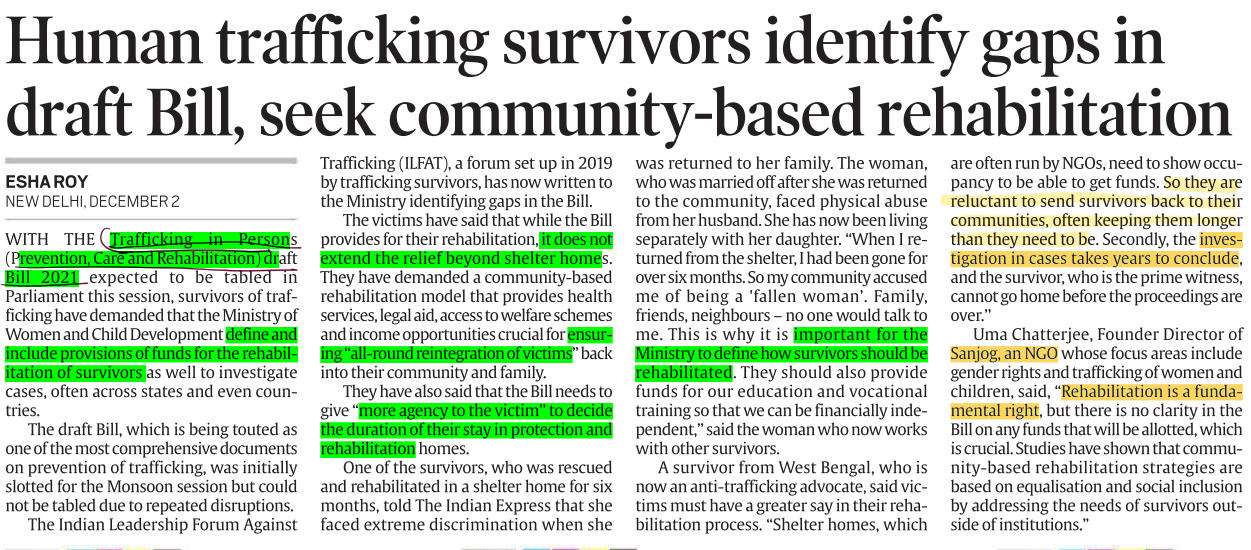 Draft Human Trafficking Bill