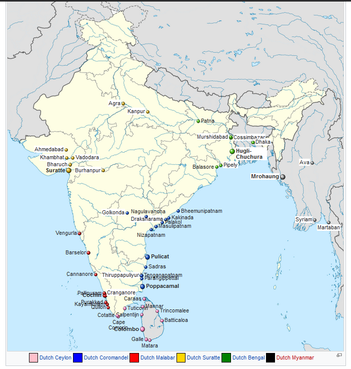 Dutch Factories and Settlements in India